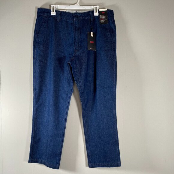 Levi's XX Denim Chino Authentic Relaxed Men's 36 x 30 Mid Rise Blue Casual NWT - Picture 1 of 15
